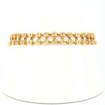 Bransoletka żółte złoto z diamentem rozm. 19 cm