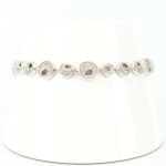 Bransoletka białe złoto z diamentem - rozm. 18.5 cm