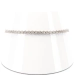 Bransoletka białe złoto z diamentem - rozm. 19 cm